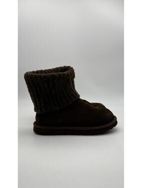 UGG Cambridge Women's Suede Knit Boot Chestnut Size 8‎